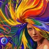 Colorful Hair Art Paint By Numbers