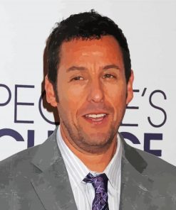 Comedian Adam Sandler paint by numbers