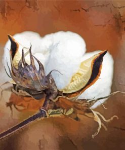 Cotton Plant Art paint by numbers