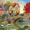 Country Farmhouse By David Mclean paint by numbers