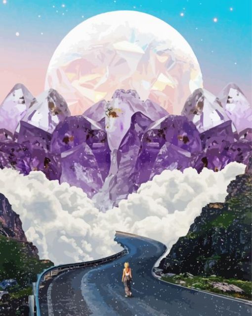 Crystal Mountain Road Paint By Numbers