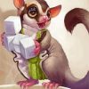 Cute Sugar Glider Art paint by numbers