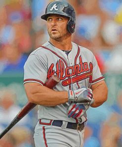 Dan Uggla Baseball Player paint by numbers