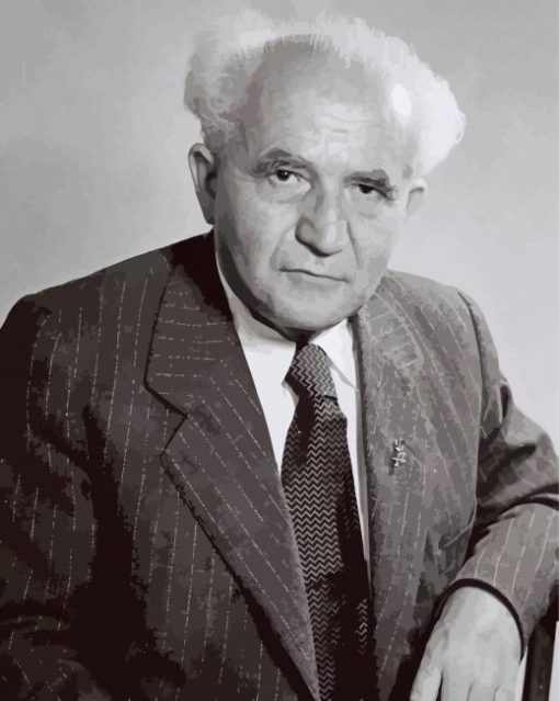 David Ben Gurion paint by numbers