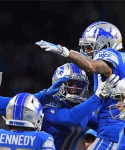 Detroit Lions Team paint by numbers