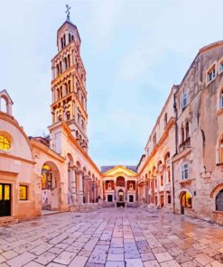 Diocletians Palace In Split Croatia paint by numbers