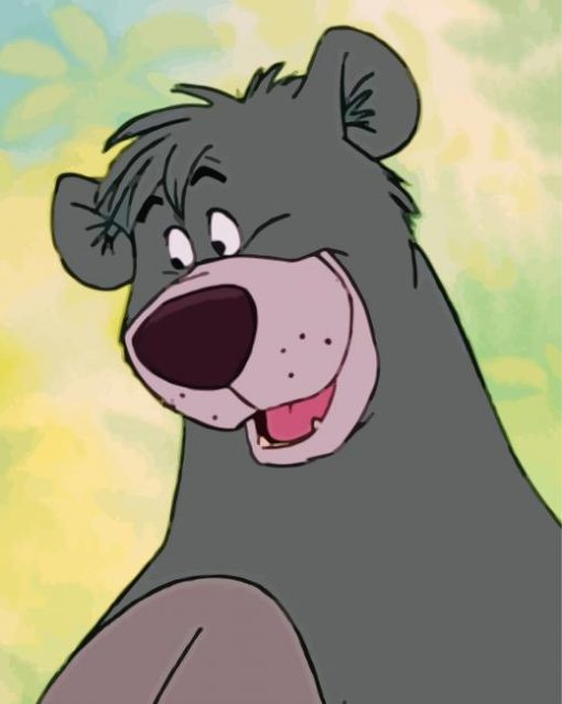 Disney Baloo paint by numbers