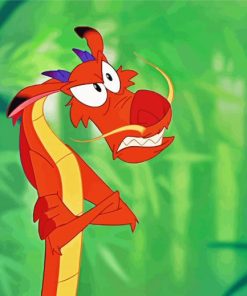 Disney Mushu paint by numbers