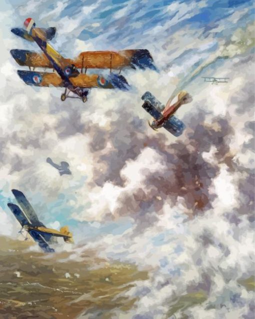 Dogfight Art paint by numbers