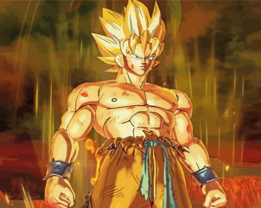 Dragon Ball Z Anime Character paint by numbers