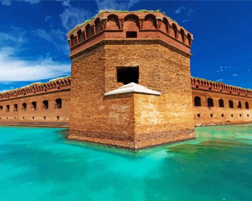 Dry Tortugas Building paint by numbers