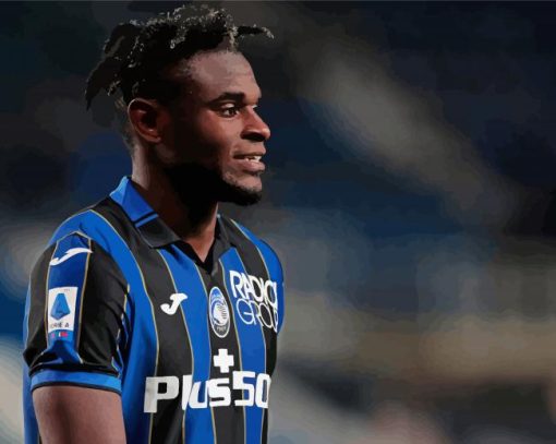 Duvan Zapata Side Profile paint by numbers