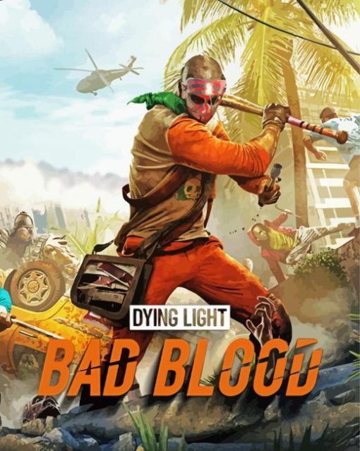 Dying Light Bad Blood Game paint by numbers