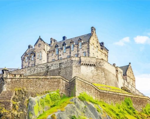 Edinburgh Castle paint by numbers