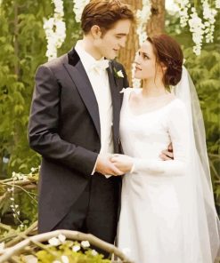 Edward And Bella Wedding paint by numbers