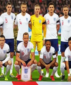 England Football Team paint by numbers