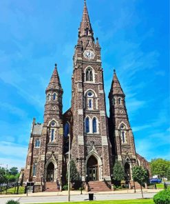 Erie Pa Cathedral paint by numbers