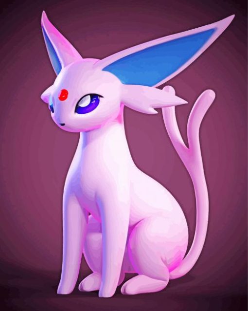 Espeon Pokemon paint by numbers