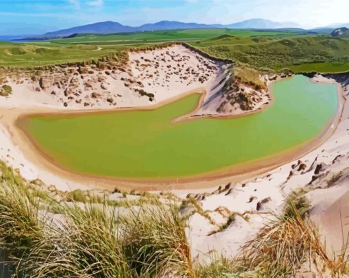 Faraid Head Dune Lagoon paint by numbers