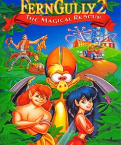 Ferngully Poster paint by numbers