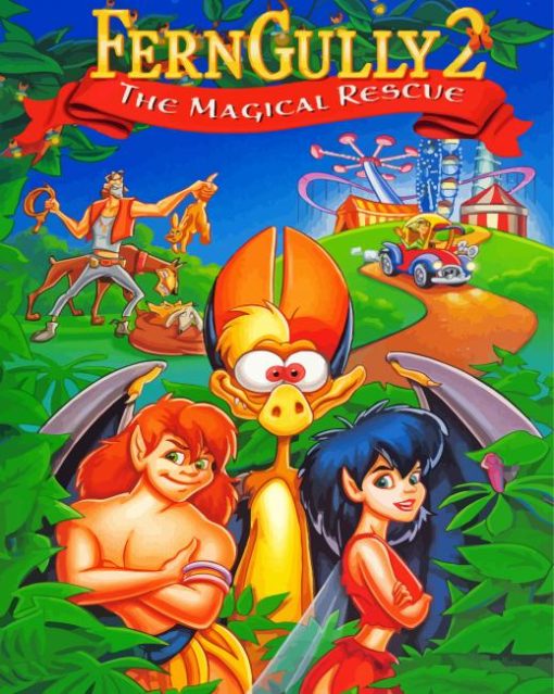 Ferngully Poster paint by numbers