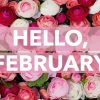 Floral Hello February paint by numbers