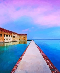 Fort Jefferson Sunset Paint By Numbers