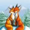 Fox Couple paint by numbers