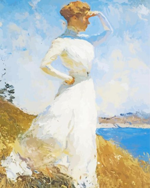 Frank Weston Benson Sunlight paint by numbers