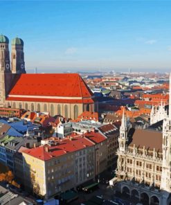 Frauenkirche Marienplatz paint by numbers