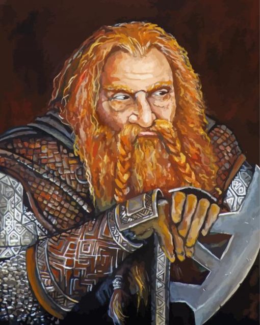 Gimli Lord Of The Rings paint by numbers