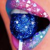 Glitter Lips And Lollipop paint by numbers