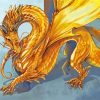 Golden Dragon Art paint by numbers