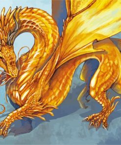 Golden Dragon Art paint by numbers