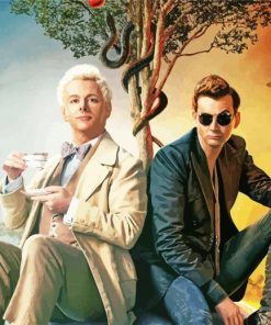 Good Omens Actors paint by numbers