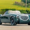 Green Austin Healey Car paint by numbers