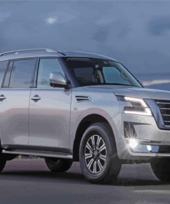 Grey Nissan Patrol paint by numbers