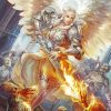 Guardian Angel Warrior paint by numbers