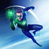 Hal Jordan Green Lantern paint by numbers