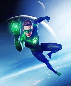 Hal Jordan Green Lantern paint by numbers