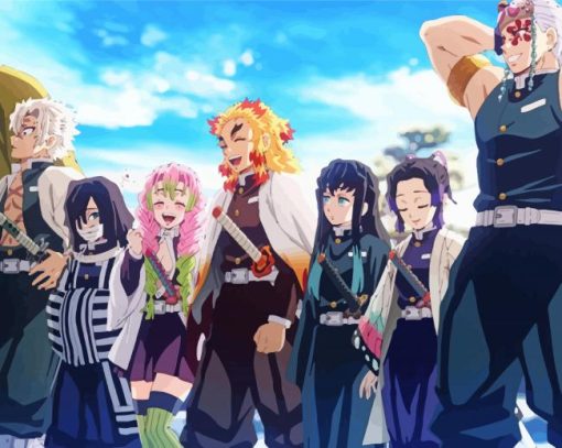 Hashira Kimetsu No Yaiba paint by numbers