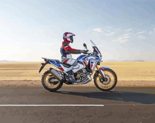 Honda Africa Twin On Road paint by numbers