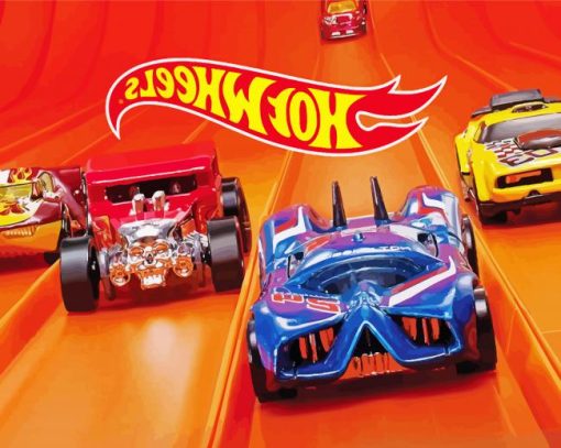 Hot Wheels Cars paint by numbers