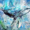 Humpback Whale Art paint by numbers