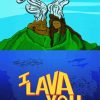 I lava You Poster paint by numbers