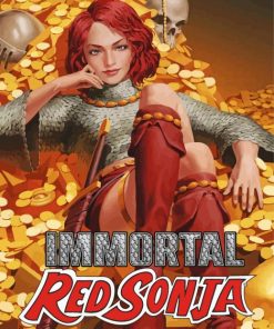 Immortal Red Sonja Paint By Numbers