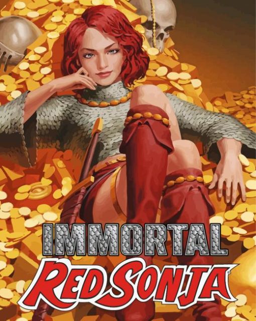 Immortal Red Sonja Paint By Numbers