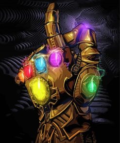 Infinity Gauntlet paint by numbers