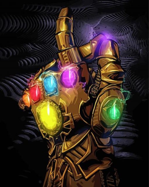 Infinity Gauntlet paint by numbers