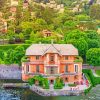 Italian Villa On The Lake paint by numbers